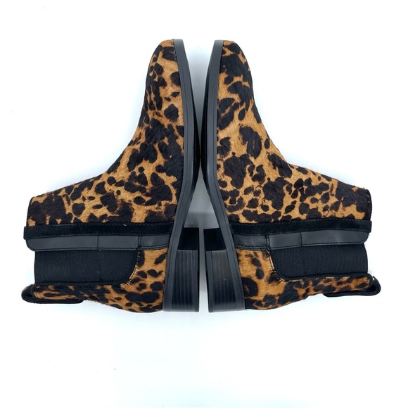 Women S Rockport Larkyn Chelsea Boot Leopard Hair Size 7M NIB - Picture 6 of 17